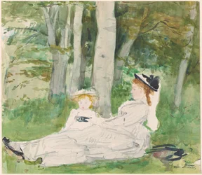 At the Edge of the Forest (Edma and Jeanne)